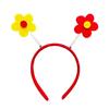 Kids Headband Non-Slip Base Stable Fit Spring Design Mark Flower Hand Decor Hair Hoop