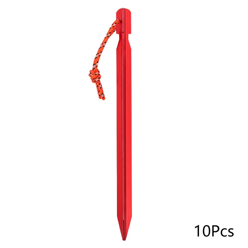 5/10 Stuks 18cm Aluminiumlegering Tentpennen Heavy Duty Reizen Buiten Kampeeraccessoires Tarp Ultralichte Nagels Grondpennen