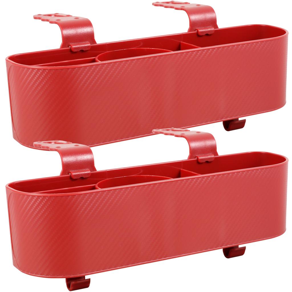 2Pcs Car Headrest Backseat Organizer Multifunctional Hanging Seat Back Phone Organizer with Cup Holder 5-lattice Storage For Car
