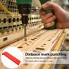 3D Printed Distance Mark Precise Positioning Heavy Duty 2-In-1 Multifunction Woodworking Projects Hole Punch Guide Marking Drilling Tool