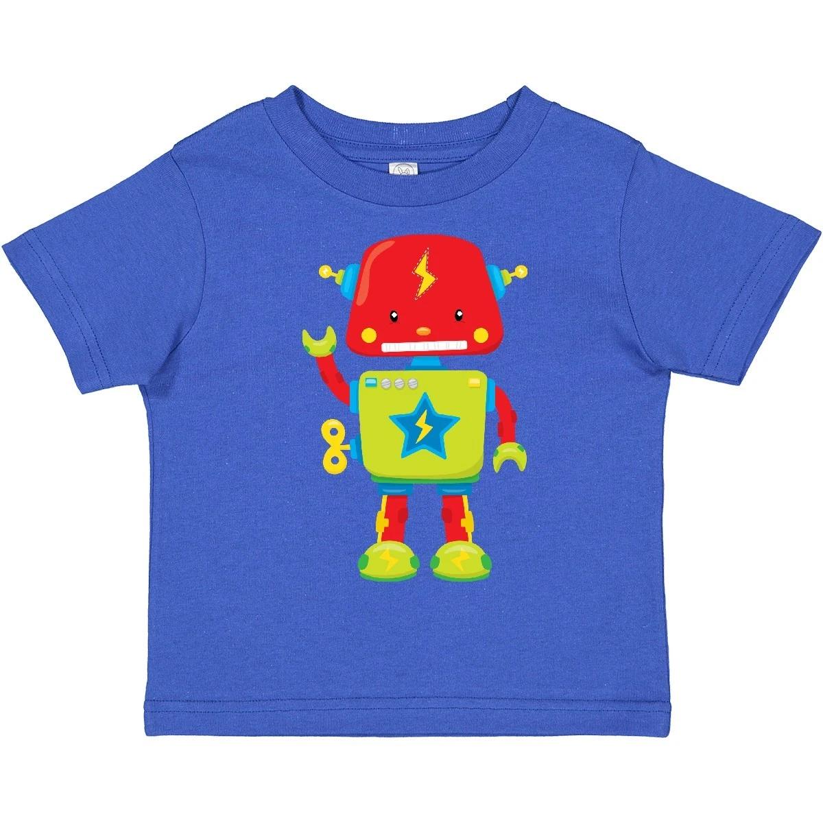Inktastic TOY ROBOT Toddler T-Shirt Mechanics Bolt Screw Peg Gear Metal Robotics 130