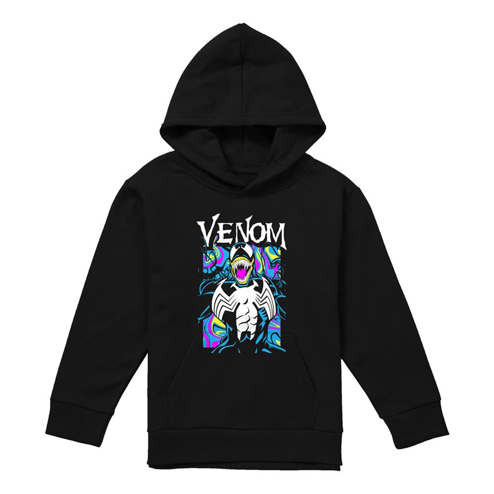 Marvel Childrens/Kids Venom Marbled Pull Over Hoodie
