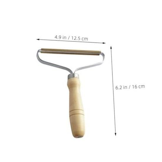 Generic Lint Remover Manual Hair Removal Tool Wooden Handle Suitable Clothing Furniture Car Interior No Residue Easy Pet