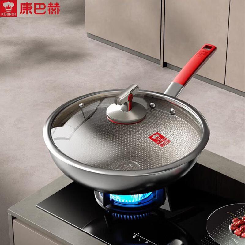 Kombach 32cm Pure Titanium Non-stick Wok