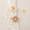 1pc Style Cute Three-dimensional Flower Pearl Buckle Curtain Strap Children's Room Decoration Curtain Clips Home Curtain Strap
