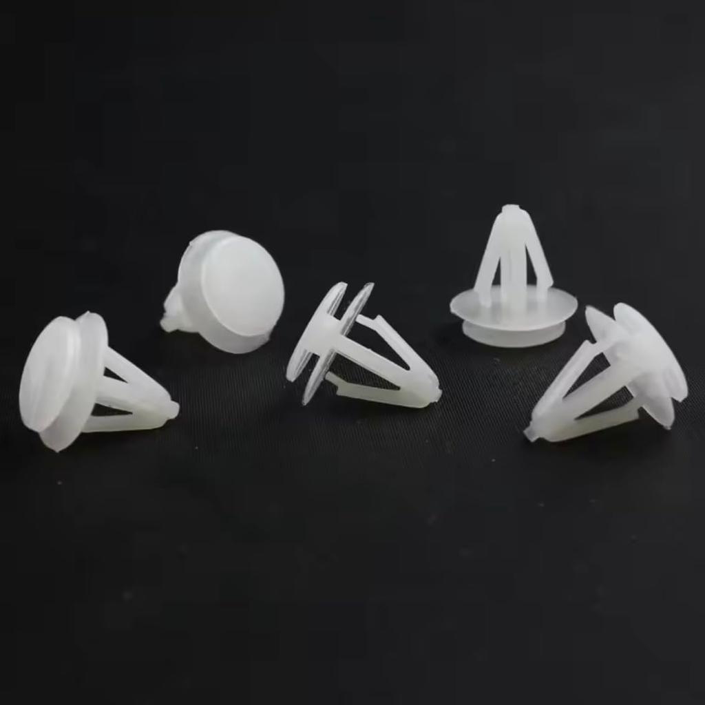 [Deepa Ribusu] Clip Suzuki Spoiler Lateral Clip 09409-11304 Remache Spoiler Repuesto Reparación Personalizado Genuino Producto Compatible Blanco (50 piezas)