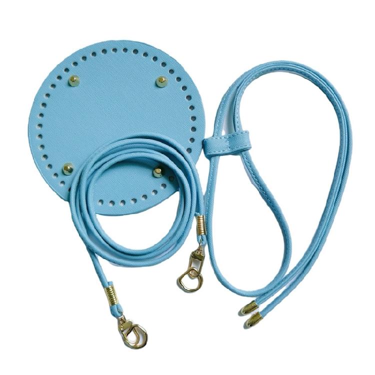 Bag Base And PU Leather Strap Adjustable Drawstring Rope Crafting Components For Handmade Dumpling Bags Designs