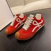 Wang Yibo's same 5cm inner height increase, casual color contrast splicing lace-up, new big head sports Forrest Gump training shoes for women
