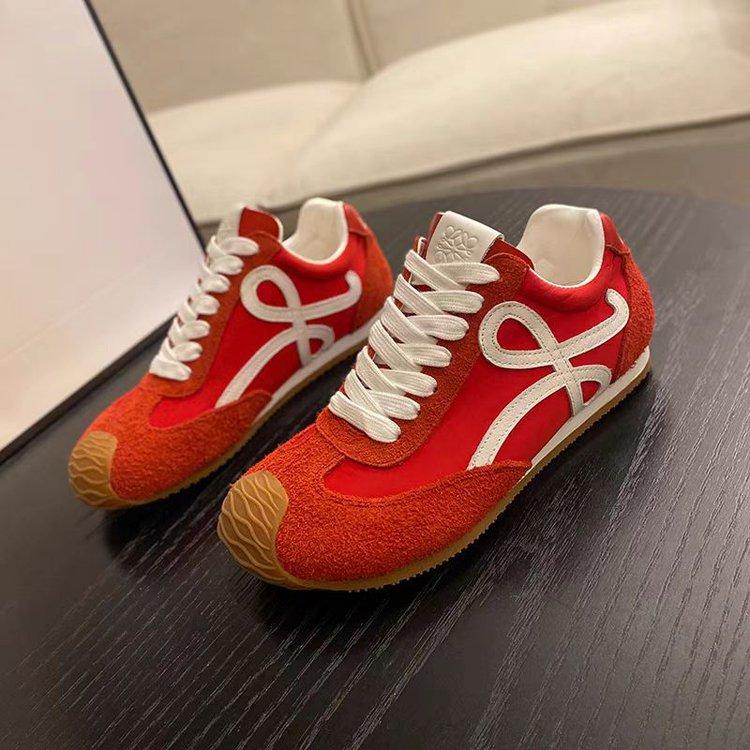 Wang Yibo's same 5cm inner height increase, casual color contrast splicing lace-up, new big head sports Forrest Gump training shoes for women