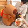 Capybara Toy Plush Cartoon Cute Stuffed Doll Room Decoration Kid Holiday Gift