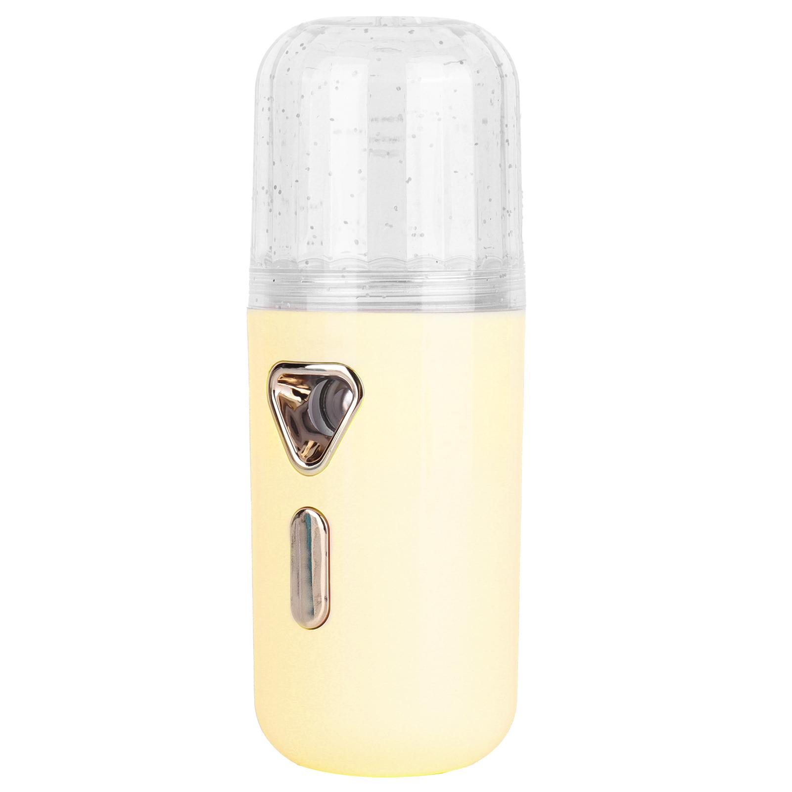 30ml Mini Facial Humidifier Portable Nano Atomization USB Charging Face Mist Sprayer жёлтый