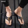 New Men's Flip-flops Men's Leather Flip-flops Women's Beach Shoes High-end JHGCCL  Sandals