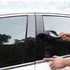 Fit For Kia Sportage 2017 2018     Glossy Black  Pillar Post Door Window Column BC Trim Sticker Cover Decorative