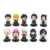 Demon Slayer Pvc Q Version Figurine Set With Collectible Character Dolls For Anime Fans