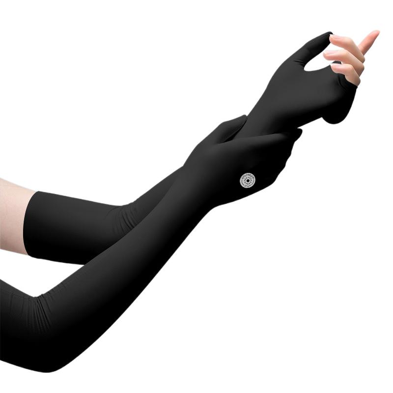Summer Sun Protection Sleeve Women Outdoor Driving Riding Uv Long Breathable Arm Ice Silk Sleeves