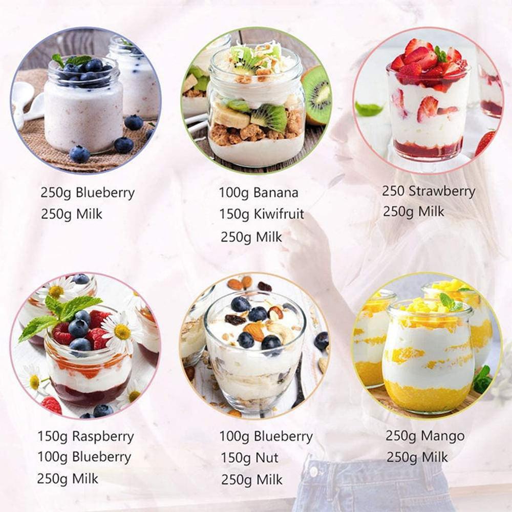 Adjustable Temperature Yogurt Machine Kitchen Food Processing Equipment Household Small Automatic Digital Yogurt Maker