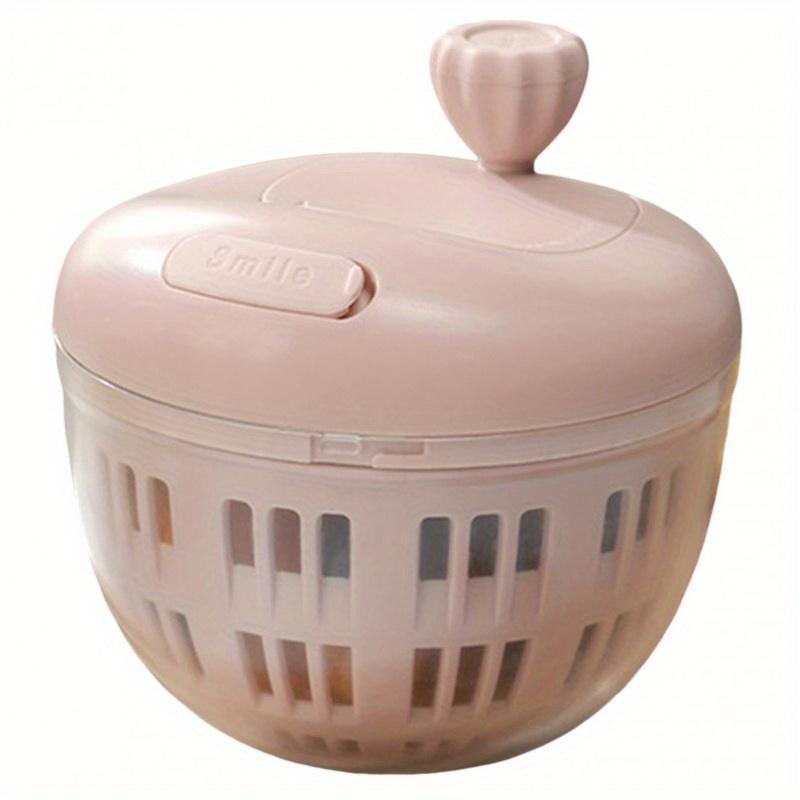 

Manual Salad Spinner , Vegetable Dehydrator Quick , Easy Use, Durable Plastic, Food-Safe for Lettuce, Berries, Vegetables , Perfect for Home Kitchen