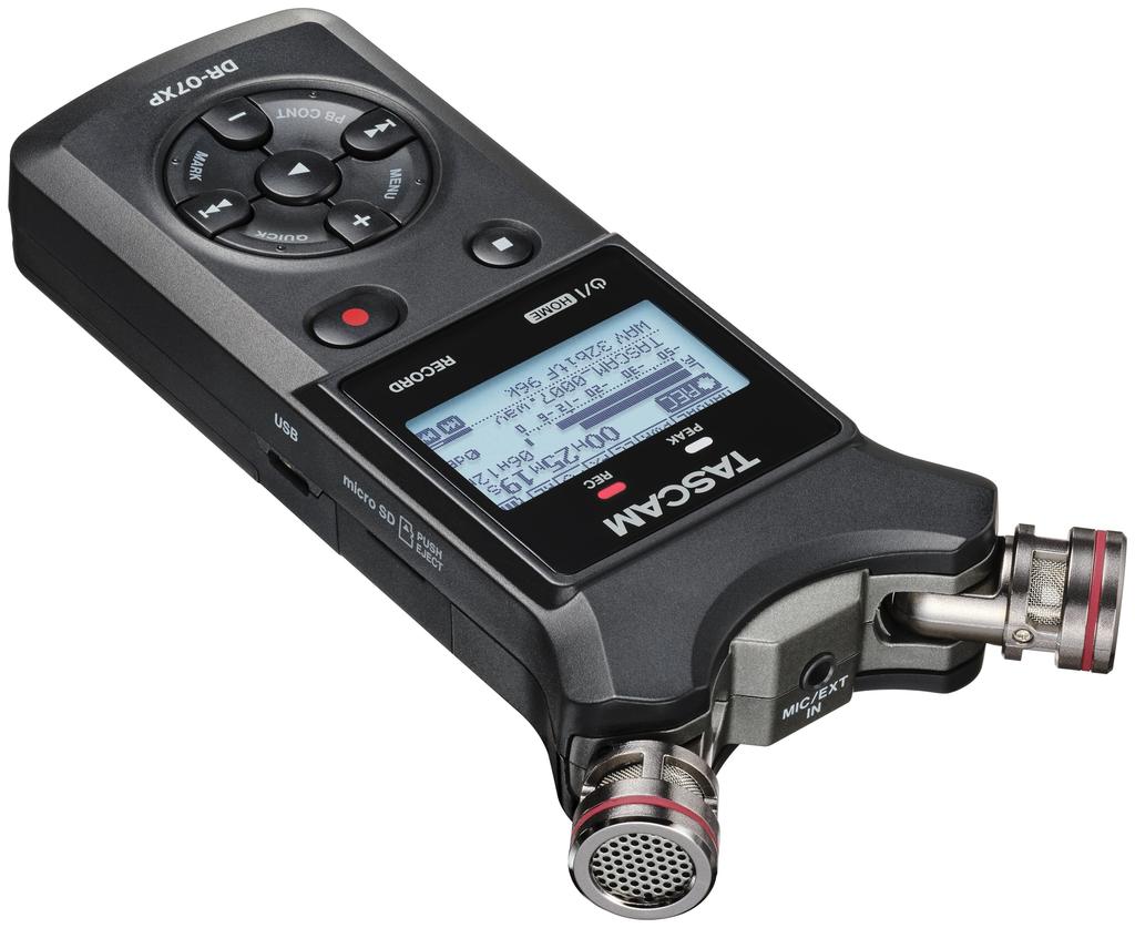TASCAM Float Recording Stereo Portable Recorder DR-07XP 32-bit