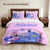 Kpop Demon Hunters Personalized Custom Name 3‑Piece Bedding Set Soft Duvet Cover Set For Bedroom Home Decor