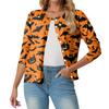 Women's Fashionable, Casual, Comfortable Halloween Print Cardigan Jacket
