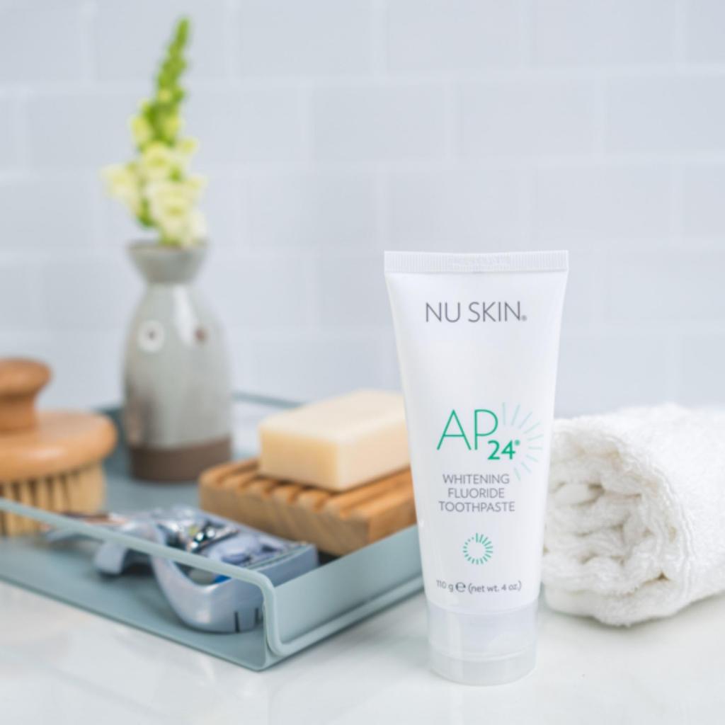 Nu Skin AP 24 Whitening Toothpaste 110g X 3 Contains Fluoride and Sodium Pyrophosphate Prevents Cavities and Tartar 3-Pack Quasi-drug
