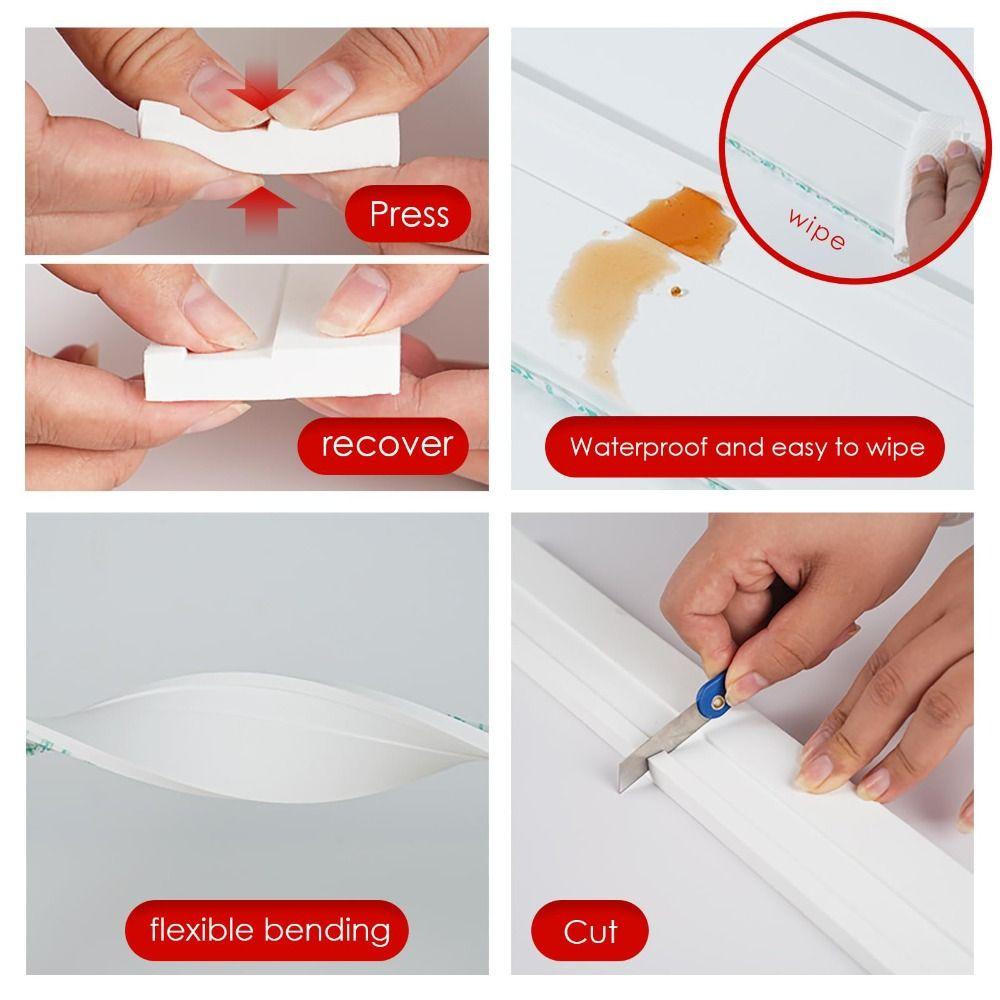 Thickened Wall Baseboard Anti-collision Wall Sticker High Quality Molding Trim  Living Room