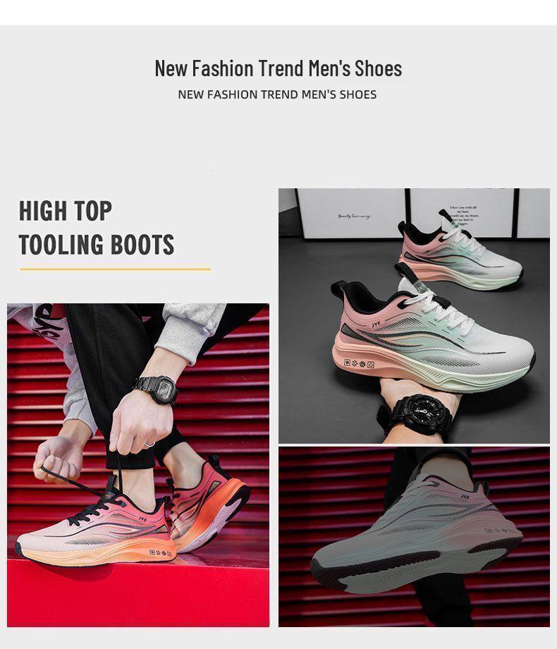 Men's Trendy Low-Top Sports Shoes: Lightweight, Breathable, Comfortable for Running & Travel