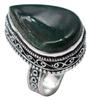Green Aventurine Natural Gemstone Ethnic Antique Design Ring US Size-6.75 A188