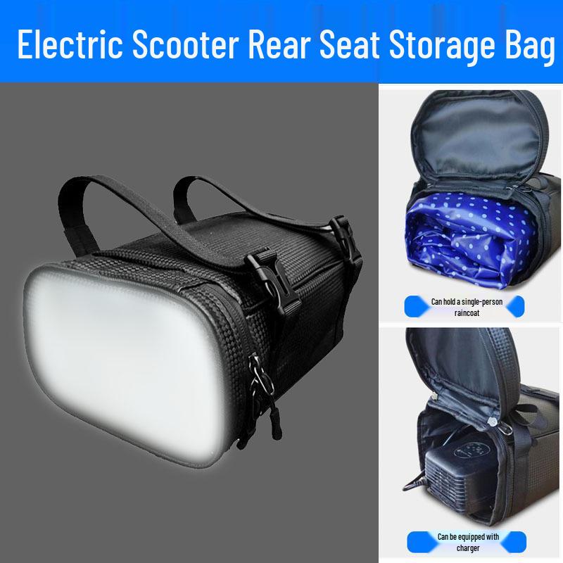 Waterproof Electric Vehicle Rear Storage & Charger Bag