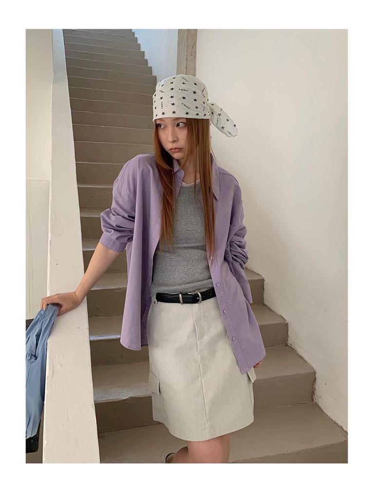 Sunai Damen High-Waist A-Linie Schlankmachender Weißer Cargo Minirock, Kollektion 2026