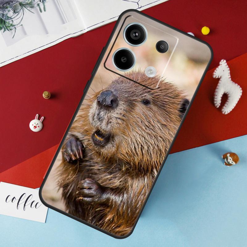 Animal Beaver Case For Xiaomi Redmi Note 14 12 11 10 13 Pro 15 Pro Plus Redmi 15 14C 10C 12C 13C 15C Cover