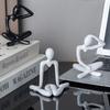 11см Креативный пластиковый орнамент в виде абстрактных фигур, скульптура, статуэтка для кабинета, аксессуары для украшения дома и офиса, подарок
