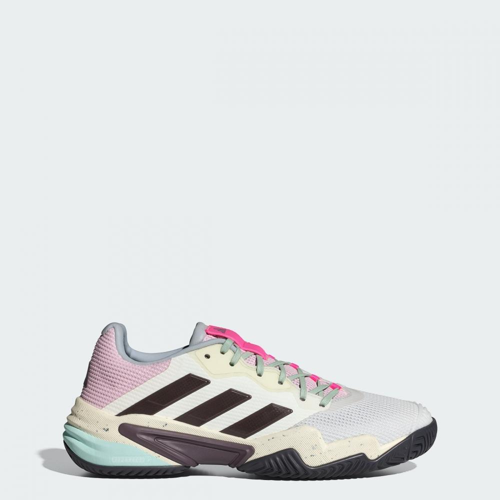 

adidas Men s adidas Barricade 13 Tennis Shoes crystal white aurora met. semi green
