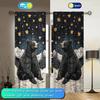 2pcs Snow Brown Bear Decorative Curtains for Shade and Privacy Protection   Suitable for Gifting To Family and Friends