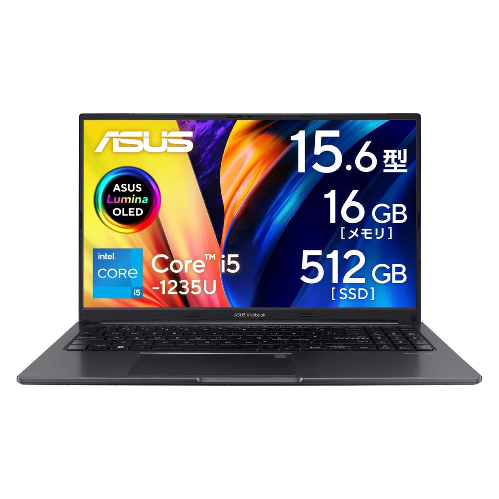 Asus Vivobook 15 X1505ZA Intel Core I5 16GB 512GB WPS Windows Battery Fingerprint OLED Indie Laptop, 15.6-inch, 1235U, Memory, SSD, Office, 11,