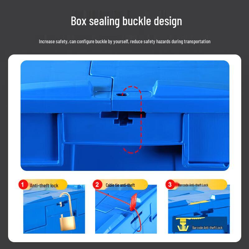 Jingwei Stack & Nest Plastic Logistics Crate with Lid