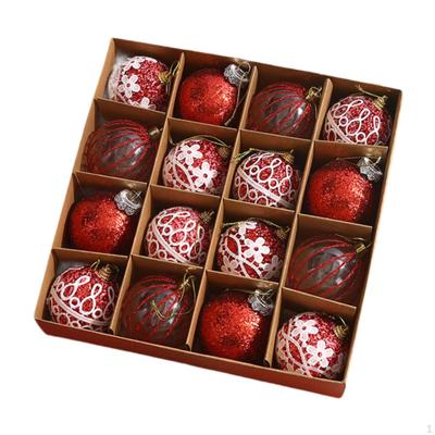 16x Bolas de Natal Enfeites de Árvores Decoração de Natal Bolas Decorativas Baubles para