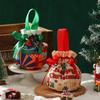 Christmas Candy Bag Pleated Velvet Gift Bag Drawstring Storage Pouch Xmas Wrapping Bags Christmas Party Decoration Kids Favors