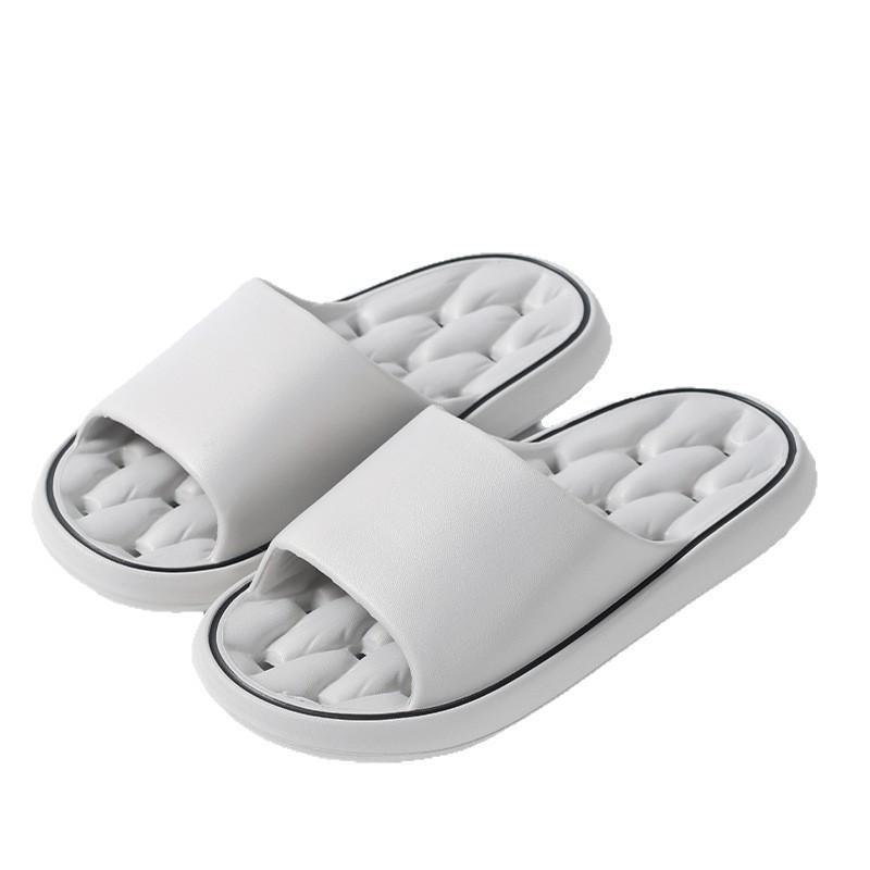 Slippers Women's Simple Summer Thick Bottom Indoor Home Bath Non-slip Men's Cool Slippers Go Out To Wear
