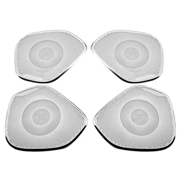 4-Piece Stainless Steel Speaker Covers for 2018-2020 Volvo XC60 Doors