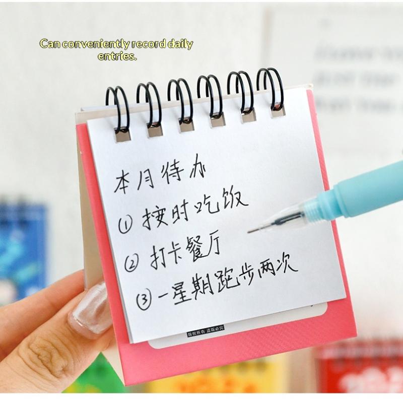 2027 Desk Calendar Mini Portable Travel Calendars Perfect For Home Office School Daily Schedule Planning Home Decor