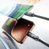 120W Car Spring Data Cable Retractable USB C To Type C Fast Charging Cable for Iphone 17 16 15 Samsung Dual Type C Cable 1m 2m
