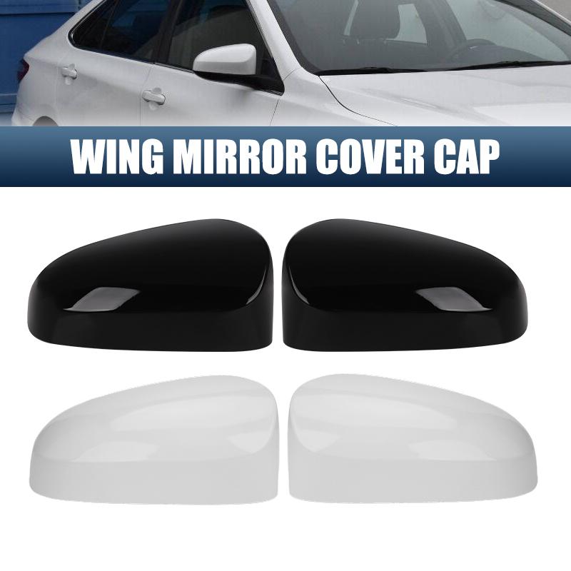 Left Right Rearview Mirror Cap W/O Signal Light  For Toyota Camry 2012-2017 US Model Glossy Black/White Side Mirror Cover