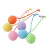 Bite Resistant Cat Cotton Rope Ball Wear Resistant with Rope Cat Interactive Sounding Pet Grinding Knot For Cats Kitten
