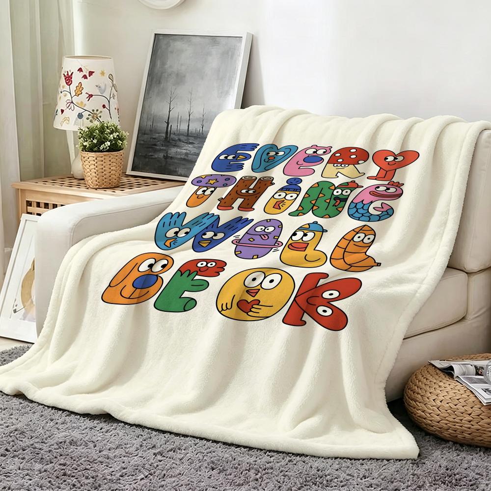 Illustrator N Nina D Dzyvulska Throw Flannel Throw Blanket Suitable for Sofa Living Room Bedroom