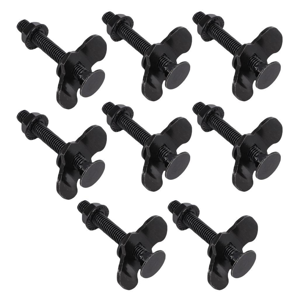 8pcs M8x60 L Track Double Lug Thrded Stud Nut Fitting 6000lbs Load Capacity for Truck Bed Trailer Pickup RV ATV
