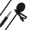 1.5m Portable Lavalier Interview Microphone Phone Live Professional Recording Collar Clip
