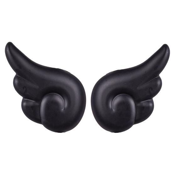 

1Pair Universal Wing Helmet Decorative Sticker Ornament Decal for Motorcycle Bicycle чёрный