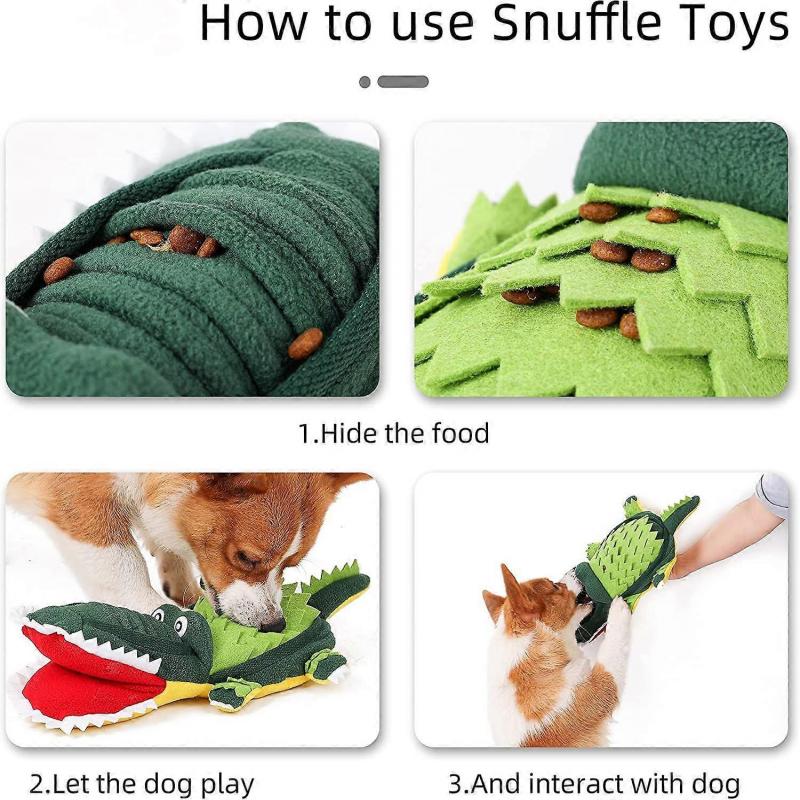 Dog Squeaky Educational Snuffle Toys,  Colorful Dog IQ Chew Toys, and Puppy Toys, Cute Interactive Plush Puzzle Toys, Birds In Tree Stump Hunting and 