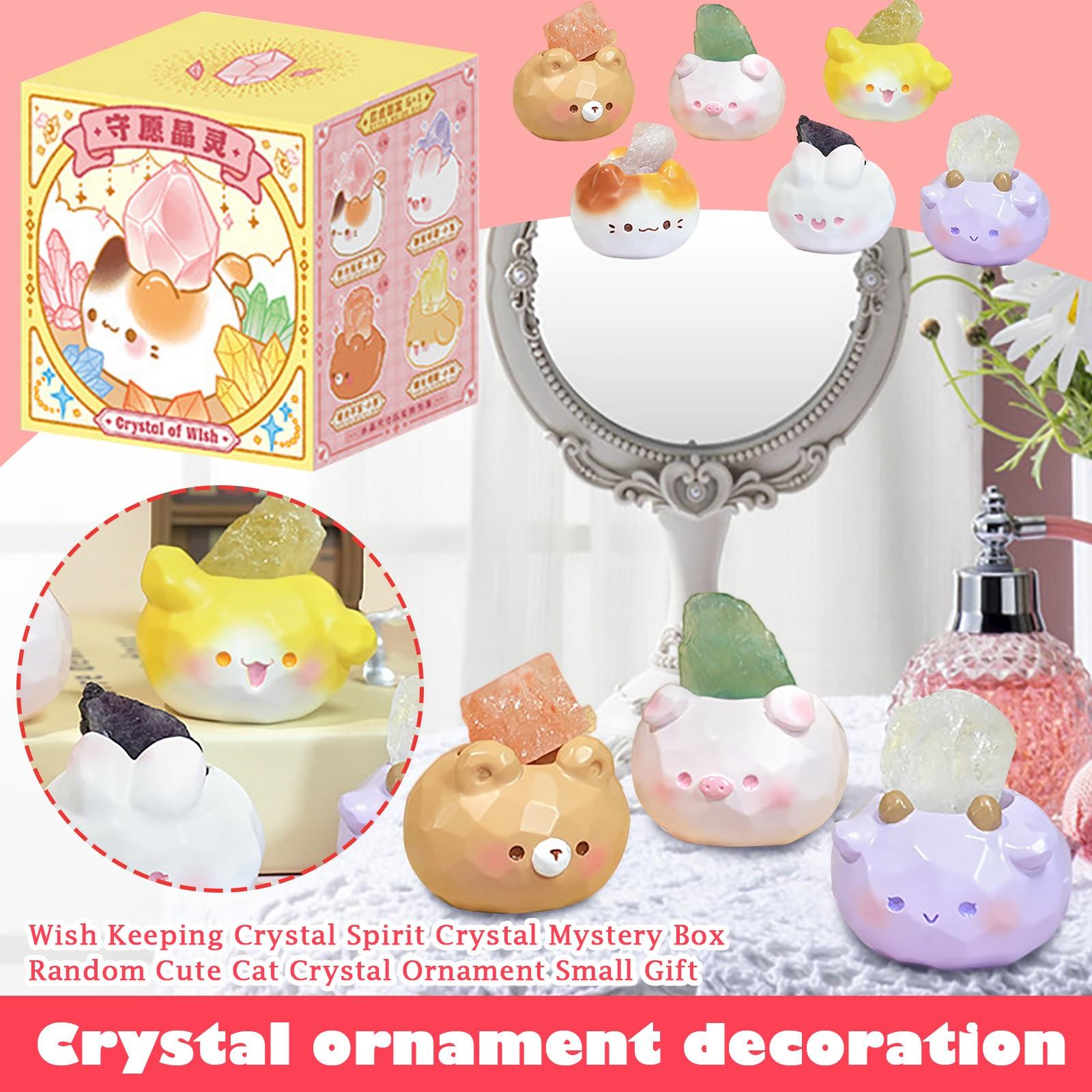 

Кристалл Желаний Хранящий Кристальный Дух Кристальная Мистери Бокс Случайный Милый Кристальный Декор Кошка Маленький Подарок One Size